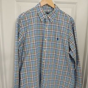 Ralph Lauren Men's L Plaid Button Down
